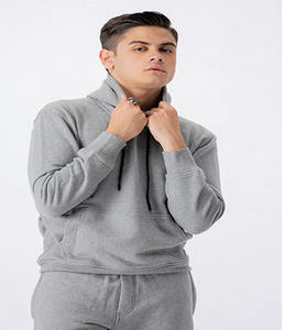 Chándal transpirable unisex respetuoso con el medio ambiente de alta calidad de algodón polar de talla grande ropa informal de invierno con logotipo impreso personalizado - Product Image 1