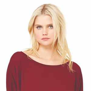 Women's Trendy Solid T-shirts 100% Cotton Crew <b>Neck</b> Long Sleeve Comfortable Lightweight Tee Shirt Front Logo Print OEM Available - Product Image 4