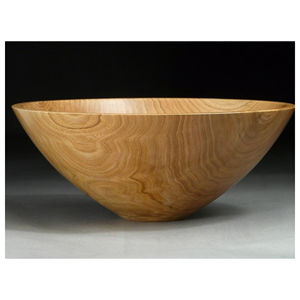 Cuenco redondo de madera de Acacia hecho a mano para servir ensaladas para la mesa de cena del hogar, cuenco para servir frutas de forma redonda con buen pulido - Product Image 3