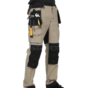 Hot Sales Custom New <b>Cheap</b> Construction Work Trousers Wholesale Cotton Mens Pockets Cargo Pants With Knee <b>Pads</b> Work Wear for Men - Product Image 1