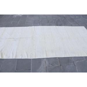 พรมวินเทจขนาด 4.7x11.7 ฟุต, พรมตุรกีขนาดใหญ่, พรมลายพรางสีขาว - Product Image 2