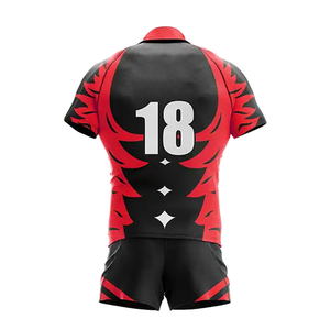 Uniforme de Rugby de rendimiento clásico Unisex de secado rápido transpirable que absorbe la humedad conjunto ligero personalizado para adultos - Product Image 4