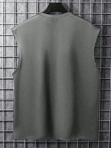 เสื้อกล้ามคอลูกเรือของผู้ชายเสื้อออกกำลังกายคอตตอนดีไซน์ล่าสุดตกแต่งพิมพ์ลายสำหรับฤดูร้อน - Product Image 2