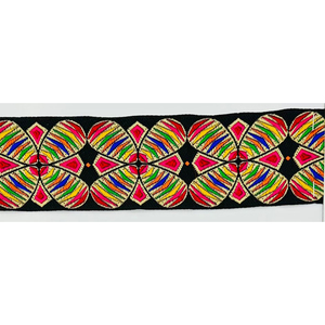 Cinta de Jacquard de Poliéster Tejida de 5 cm con Diseño Floral para Correa de Bolso de Mujer - Product Image 2
