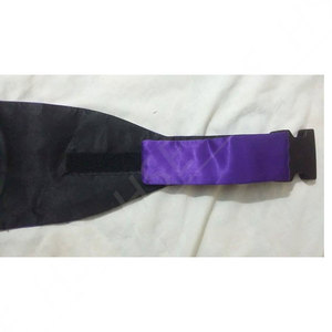 Purple Masonic 33rd Degree Cummerbund Belt with Embroidered Emblem | Adjustable Satin Waist Sash <b>for</b> Masonic Uniforms - Product Image 5