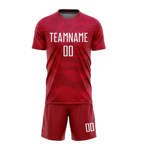 Uniforme de fútbol con conjunto de ropa deportiva por sublimación, venta al por mayor, camiseta de fútbol para hombres, camiseta de fútbol Simple de Color sólido - Product Image 2