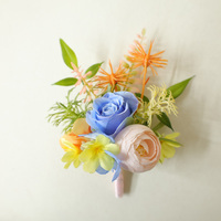 Corsage floral de mariage, corsage de poignet, boutonnière de poche, fleur pour verre à vin, pour célébrations professionnelles, Saint-Valentin, fait main
