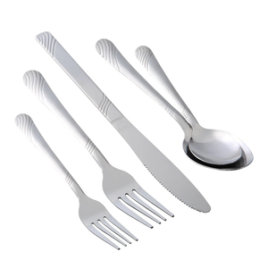 ชุดช้อนส้อมสแตนเลสแบบทันสมัยพร้อมช้อนเงินและส้อมมีดสำหรับบ้านและงานปาร์ตี้ราคาประหยัด - Product Image 5