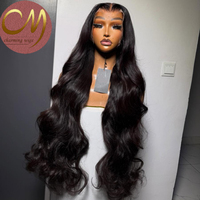 Perruques Lace Front HD 13x4 en Cheveux Humains 100% Naturels, Texture Brillante, Ondulation Épaisse et Volumineuse, Sans Chute, Sans Enchevêtrement, pour Femmes Magnifiques