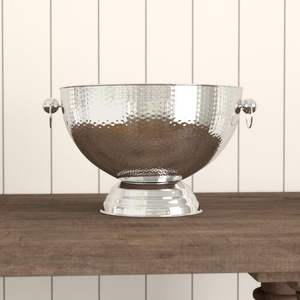 Mini cuenco de helado de acero de diseñador antiguo, cuenco de punzón de base de diseño, cuenco enfriador de vino de champán y uso hecho a mano - Product Image 1