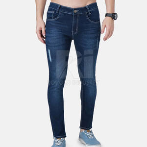 Pantalons jeans de haute qualité pour hommes, vêtements décontractés de couleur unie, meilleure vente, taille moyenne, motif droit, prix bon marché pour adultes - Product Image 1