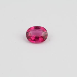Rubellite พลอยสีชมพูธรรมชาติทรงไข่ตัดหินอัญมณีหลวมไม่ให้ความร้อน - Product Image 1