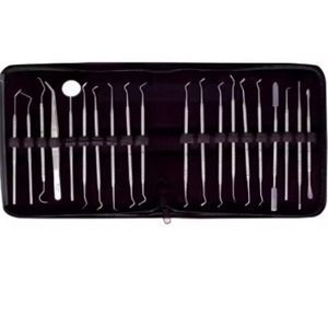 Ensemble manuel de qualité supérieure de 20 instruments dentaires en acier inoxydable, kit conservateur de classe II - Product Image 1