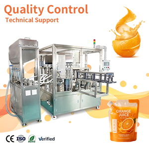 Fully Automatic Nozzle Bag Rotary Cooking Oil Perfume <b>Juice</b> Packaging Packing <b>Machine</b> - Product Image 1