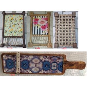 Plateau en bois artisanal moderne et écologique, motif floral, compatible lave-vaisselle et micro-ondes, portable pour la restauration et les restaurants - Product Image 6