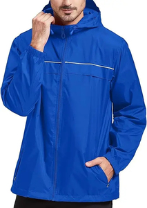 Veste coupe-vent imperméable et légère de haute qualité pour hommes, respirante pour l'extérieur avec logo personnalisé pour la saison d'hiver - Product Image 5
