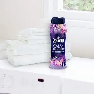 Downy truyền giặt mùi hương hạt tăng cường cho máy giặt, bình tĩnh, hoa oải hương & vani đậu, 26.5oz,