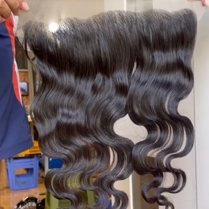 Frontal de encaje transparente de alta calidad 13x4 13x6 HD 100% encaje Frontal de cabello humano Natural vietnamita - Product Image 4