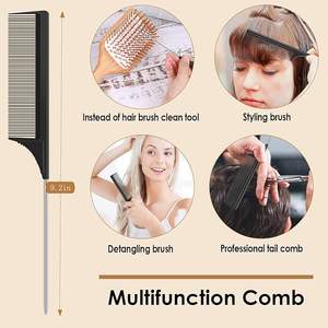 OEM disponible salón profesional más nuevo personalizado natural desenredar madera bambú cojín paleta cepillo de pelo con cerdas de jabalí - Product Image 3