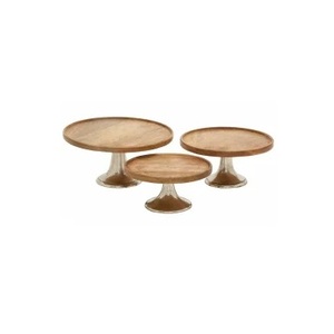 High Quality Large Wooden Cake Stand Unique Design Home Table Decoration Cake Holder Birthday Cup Cake Usage Wholesale Price - Product Image 6