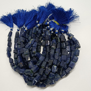 Perles roulées en sodalite naturelle en gros, brin de 16 pouces, perles lâches pour la fabrication de colliers et bracelets - Product Image 1