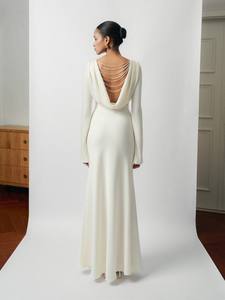 Nouvelle Colelction Swarovski White Pearl comme accessoire au dos un ensemble de 7 pièces 4Mm Crystal White Pearl ensembles pour femmes blanc - Product Image 4