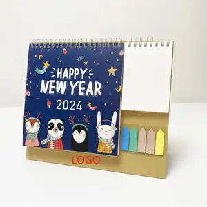 2024 venta al por mayor promocional cuenta regresiva de Navidad maquillaje magnético nevera Adviento vacío natal Memo pad bolsa Ramadán escritorio calendario caja