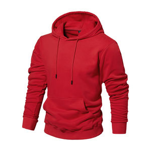 Sweat à capuche pour homme 100% coton imprimé personnalisé Doublure en sherpa Coupe-vent Bord élastique Protection contre les températures extrêmes en plein air Automne - Product Image 1