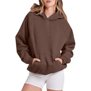 Service OEM Nouveau design personnalisé Sweat à capuche oversize en molleton pour femme Long 100% coton Pull à capuche grande taille Automne Anti-rides - Product Image 6