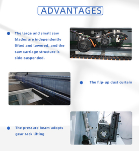 Sierra de panel de viga CNC de corte de madera de alta velocidad ZICAR, sierra de panel alternativo de computadora completamente automática para muebles - Product Image 5