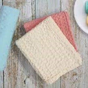 Juego de toallas de cocina de gofres de algodón 100% personalizable TARUNA TEX, duradero, 21S/2, diseño liso blanco, de secado rápido Toalla de baño para manos/cara - Product Image 3