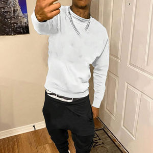 Conjunto Deportivo con Capucha y Pantalones Acampanados, con Logotipo Personalizado de Alta Calidad, Lavado Ácido, 100% Algodón, Ligero, para Hombre - Product Image 1