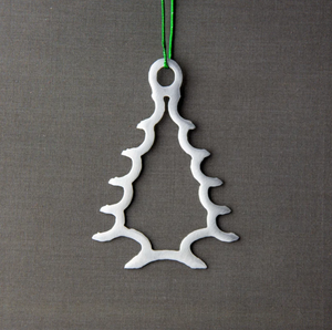 Ornement suspendu d'arbre en métal argenté personnalisé de vente chaude pour arbre de Noël au meilleur prix - Product Image 3