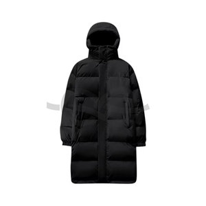Abrigos acolchados largos de invierno para hombre, chaquetas cálidas y gruesas con cremallera abotonada con cuello levantado y capucha para clima frío, prendas de vestir - Product Image 1