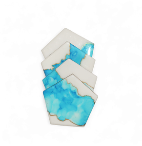 Posavasos de resina epoxi de excelente calidad, diseño creativo, decoración del hogar, decoración de mesa disponible al mejor precio - Product Image 1