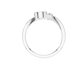 Bague en or 14 carats à double broche en diamant cultivé en laboratoire Design minimaliste moderne Certifié IGI Bijoux fins pour femmes Luxe Fabriqué en Inde - Product Image 4