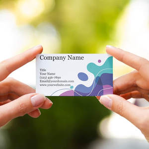 Tarjetas de Visita Personalizadas de Lujo, 300gsm, 3.5" X 2", Diseño Abstracto, Impresión Offset, Cartón, Embossing, Eleva tu Estilo - Product Image 4