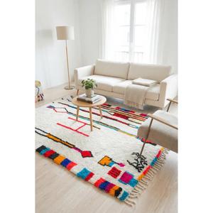 Tapis marocains faits main en laine, authentiques tapis berbères, laine naturelle, artisanat artisanal, taille et couleurs personnalisables, haute qualité - Product Image 3
