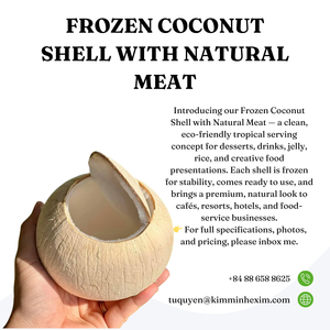 Gobelets de service en coque de noix de coco congelée en vrac, chair de noix de coco naturelle, IQF, fournisseur vietnamien, pour servir des boissons aux fruits, emballés sous vide - Product Image 5