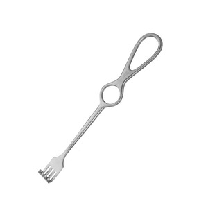 Retractor Volkmann profesional 4 puntas 22 cm alemán inoxidable Semi Sharp profundidad 8,5mm médico Senn Retractor - Product Image 3