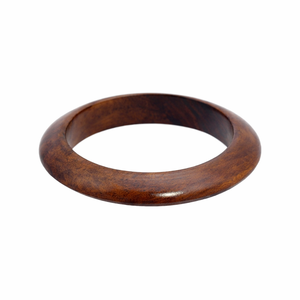 Brazalete de Madera de Palisandro Natural Hecho a Mano, Pulido y Liso, para Mujer, Joyería Boho Ecológica, Pieza Destacada - Product Image 1