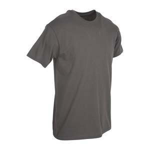 T-shirts en coton pour hommes à la mode courte 2025 T-shirt mince à col rond pour hommes T-shirt décontracté de couleur unie 18 couleurs M-6XL de grande taille en gros - Product Image 1