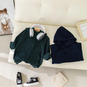 Sudaderas con capucha Logotipo personalizado Plain Thick Heavyweight Oversized Hoodies Pullover Blank - Product Image 2