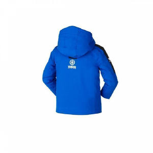 Chaqueta Yamaha de Alta Calidad para Niños, Azul, Estilo Vintage, Impermeable, con Capucha y Patrón a Cuadros, para Ambas Estaciones - Product Image 2