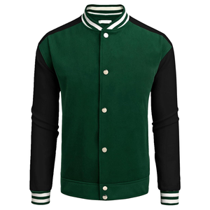 OEM LOGO personalizado Streetwear bordado Casual béisbol Vintage Letterman Varsity tallas grandes chaquetas para hombres - Product Image 3