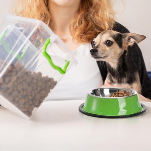 Comedero para mascotas de calidad superior, cuenco Circular para perros de 2500ml, comedero para mascotas de acero inoxidable, antideslizante, con logotipo personalizado, cuencos para perros - Product Image 5