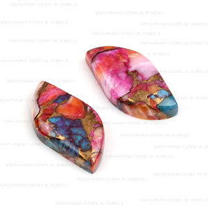 อัญมณีทรงหลวมสีส้มธรรมชาติทรงผลึกอัญมณีควอตซ์ทรงหลวมขัดเงาสวยงาม10x20มม. - Product Image 2