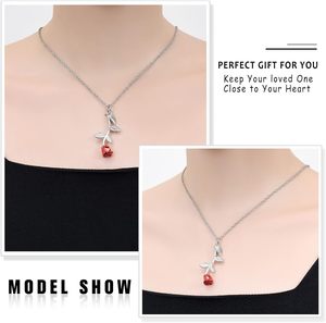 Collar de urna de flor de rosa roja plateada, joyería de cremación para cenizas para mujeres y niñas, urna de recuerdo, medallón humano, tamaño personalizado - Product Image 5