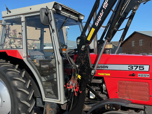รถแทรกเตอร์มือสอง Massey Ferguson 375 รุ่น Lo-Profile Cab ขับเคลื่อน 4 ล้อ พร้อมหัวลากและห้องโดยสารแบบปิด - Product Image 4
