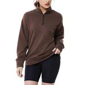 Sudadera para mujer con estampado de logotipo personalizado Jersey cómodo diseñado con opciones de bordado para un uso diario informal elegante - Product Image 1